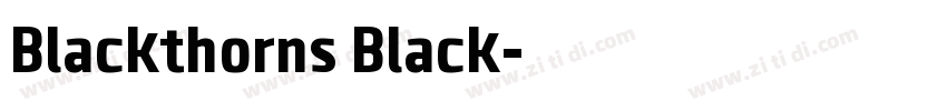 Blackthorns Black字体转换
